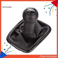 CHA 5 Speed Faux Leather Shifter Gear Shift Knob Gaiter Boot for  Mk4 Golf Jetta