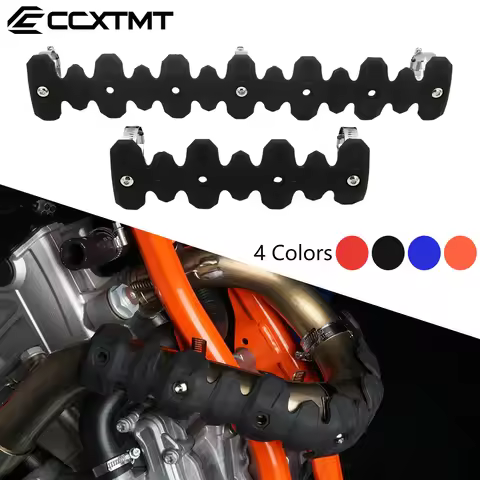220mm 400mm Exhaust Head Pipe Muffler Heat Shield Cover Guard For Husqvarna FC FE KTM SXF EXCF SMR 2