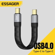 Essager USB 4.0/3.1 All-in-One Type-C Cable 240W/60W PD Fast Charging 40Gbps Transmission For Phone 