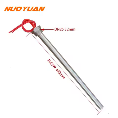 3KW Heating Element Water Heater DN25 Thread Tubular Heat Resistance Stainless Steel Cartridge Heate