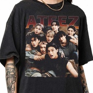 Retro Ateez Kpop T-Shirt Vintage Unisex Ateez World Tour In Your Fantasy Shirt
