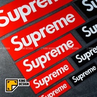 King Car Sticker Street Wear Supreme Reflective Trendy Unique Blocking Modified Motorcycle Scratch