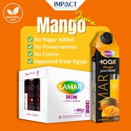 LAMAR Mango Juice – 100% Natural, Imported from Egypt, 1L x 12 bottles