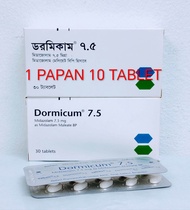 DORMICUM 7.5 MG VITAMIN 1 STRIP 10 TABLET 10 STRIP 100 TABLET.