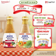 Combo salad và lẩu Kewpie: Xốt Salad Dressing Mè Rang 210ml & Mè Rang Vị Mala & Tỏi 210ml