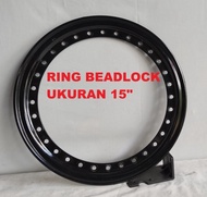 RING VELG BEADLOCK STEEL UKURAN 15 INCI BLACK RING BEADLOCK BESI