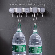 GANTUNGAN Premio Broom and Mop Broom Holder Broom Holder Clamp 4 Slots F67A