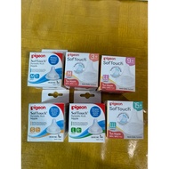 Pigeon - Wide Neck Nipple Soft Touch Peristaltic Plus M/L/LL/LLL - Pigeon Baby Nipple