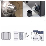Silver Male Aluminium Weld, Aluminum Round Base Straight Male Weld Fitting Adapter, Welding Joint Ex