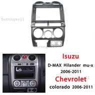 ชุดแผงหน้าปัดรถยนต์2 Dinแผงสเตอริโอรถยนต์สำหรับ Isuzu DMAX ดัดแปลง Hilander Mu-7 Chevrolet Colorado 2006-2011หน้าจอ9นิ้ว