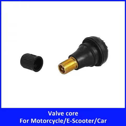 1/2/3/5PC TR412 Snap-in Rubber Copper Vacuum Tire Valve Stem for Auto Motorcycle Electric Scooter Ca