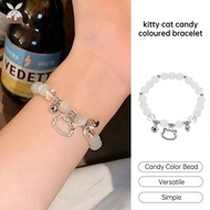 [CH] Heart Bell Bracelet Cute Kitty Candy Color Bracelet Versatile Student Best Friend Bracelet CH