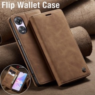 Oppo A78 5G Casing For Oppo A78 A77 A77S A76 A58 A58X A96 4G A58NFC OppoA78 4G 5G Vitage Flip Leathe