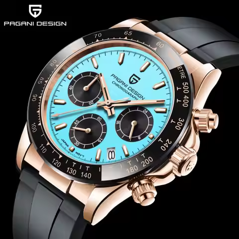 PAGANI DESIGN 2026 New 40mm Quartz Watch Men Business Wristwatch Chronograph Men Watches VK63 Waterp
