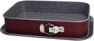 Tognana Porcellane W4444A6GGBO Springform Cake Tin Rectangular Flat 260 °C Grey Red Carbon Steel