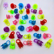 Luminous Ring Light LED Fluorescent Ring Finger Light Flashing Soft Plastic Toy Ring