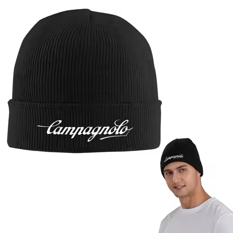 Campagnolo Warm Knitted Cap Hip Hop Bonnet Hat Autumn Winter Outdoor Beanies Hats for Men Women Adul