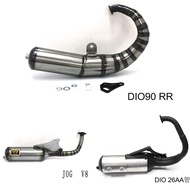 Motorcycle V8 exhaust pipe Modified Racing Full Exhaust System for JOG V8 DIO V8 BWS V8 ZX V8 DIO90 
