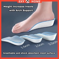 Flat Foot Heel Height Increase Insole with Arch Support Men Women Shoes Lift Pad Orthopedic
