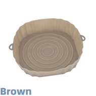 RYLA Air Fryer Reusable Silicone Pot Air Fryers Liners Microwave Oven Baking Tray Pizza Fried Chicke