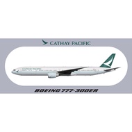 R RBF CATHAY 777-300ER STICKER 20x8.8cm S-R-77W-CX-KPM