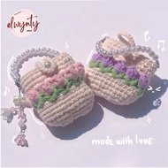 Headphone protective Case | Wool tulip bag protects Apple headphones