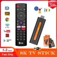 TV Stick 8K แอนดรอยด์ทีวีสติ๊ก แอนดรอยด์ทีวี กล่องแอนดรอยด์ รองรับภาษาไทย ฟังก์ชั่นเสียง Android TV