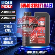 Premium Oil 4T 5W40 Street Race LIQUI MOLY 1 Liter code (2592) 1750 API SP specialized for genuine M
