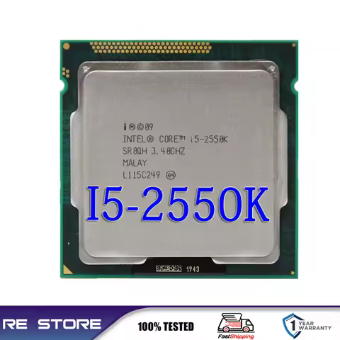 Intel Core i5 2550K 4-Core 3.4GHz LGA 1155 cpu processor