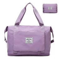 Large Capacity Foldable Travel Bag Waterproof Hand Carry Luggage Bag Duffel Bag Gym Beg Baju Women B