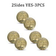 YES NO Decision Coins Magic Coin Collections Good Luck Vintage Antique Bronze Wish Lucky Coin US Coi