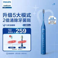 飞利浦（PHILIPS）电动牙刷成人情侣款 送女友/男友软毛柔和亮白刷头5效宝藏刷深藏BLUE HX2471/01