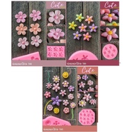 cutemold// Silicone Mold Fondant Jelly Chocolate Mixed Flowers b88-b89 -b90 (Choose Type)