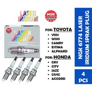 【100% ORIGINAL】NGK 6774 Laser Iridium Spark Plug For Vios/ Camry/ City/ Accord/ Jazz/ Fit