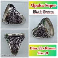 Super alpaca burnt alpaca agate ring.17