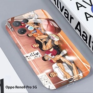 For OPPO Reno8 5G Reno5 Reno New Film Case Gloss (SLAM DUNK) Full Cover Casing Camera Protection Shockproof Phone Cases