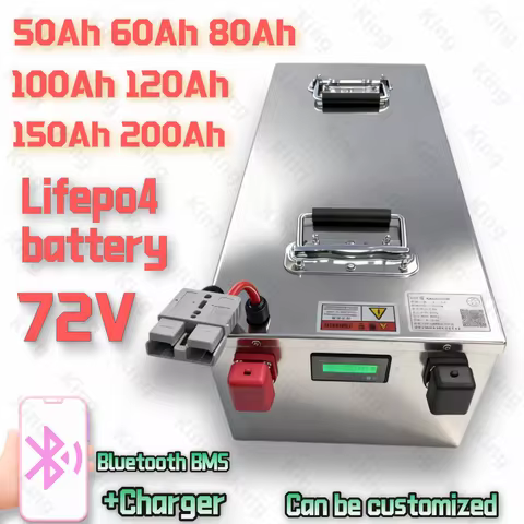 King- 72V 50Ah 60AH 80AH 100AH 120AH 150Ah 200AH LifePo4 Lithium Battery, Golf Cart, Electric Vehicl