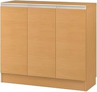 IWATSUKI Storage Shelf with Door to Order Storage Shelves Medium Brown Width 17.7-47.2 inches (45-12