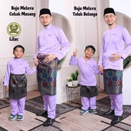 [S-5XL] Baju Melayu Hamqa | Baju Melayu Lilac | Baju Melayu Purple | Baju Melayu Lelaki | Baju Melay