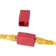 RJ45 CAT5 Network LAN Cable Extender Plug - RED (CP-C-087)