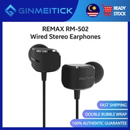 Remax RM-502 Super Bass High Quality Wired Stereo Earphones