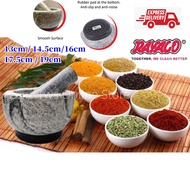 Rayaco Mortar &amp; Pestle With Non-Slip pad | Guacamole Salsa Maker | Stone Mortar | Lumbang Alu | Mash chili Sambal