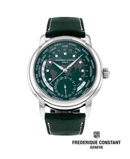 Frederique Constant นาฬิกาข้อมือผู้ชาย Manufacture FC-718GRWM4H6 Classics Worldtimer Men's Watch