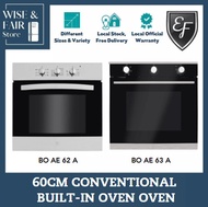 EF 60CM CONVENTIONAL CONTROL BUILT-IN OVEN | BO-AE62-A / BO-AE63-A / BO AE 86 A