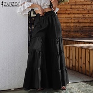 ManBei ZANZEAผู้หญิงเป็นชั้นFlareกางเกงขาม้าCulottesกระโปรงกางเกง