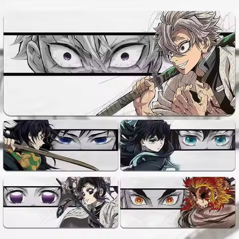 Demon Slayer Anime Cartoon Mouse Pad Muichiro Tokito Peripheral Goods Desktop Decoration Keyboard Pa