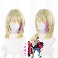✤Anime WONDER EGG PRIORITY Kawai Rika Cosplay Wig 40cm Long Hightlights Pink Heat Resistant Hai\Dnh