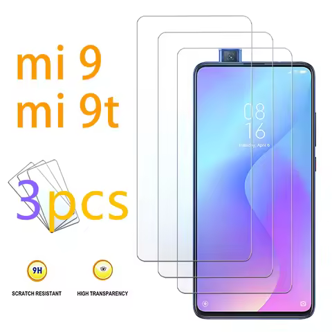 3pcs protective glass for xiaomi mi 9 9t ksiomi screen protector mi9 mi9t t9 redmi 9 note 9t tempere