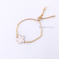 Clover Leaf Gold Chain Bracelet 5 Adjustable Chain Bracelet Gold Bead Bracelet Variations