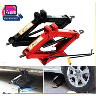 Jek Kereta Tukar Tayar 1 Ton Heavy Duty Car Jack Patented Small Light Jacks Manual Thick Hand Tyre Change Vehicle Truck